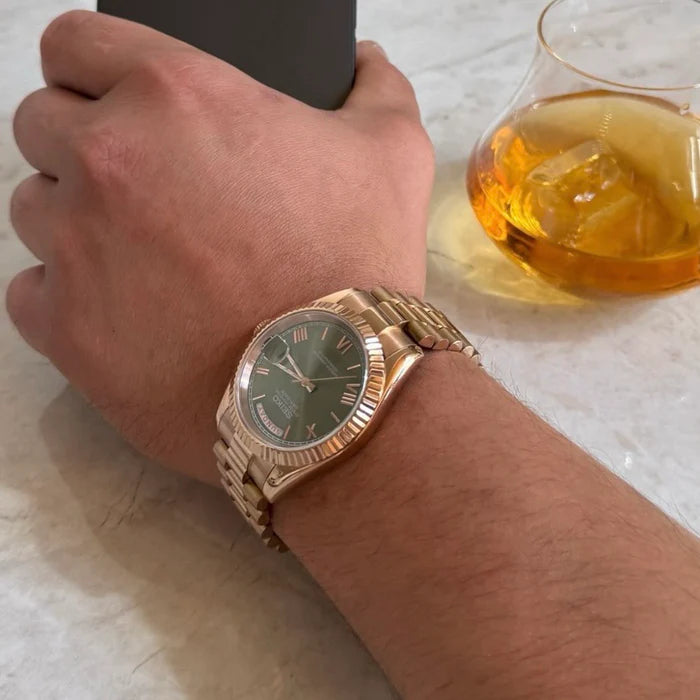 DATEIKO | ROMAN ROSEGOLD OLIVE