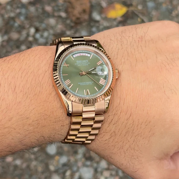 DATEIKO | ROMAN ROSEGOLD OLIVE