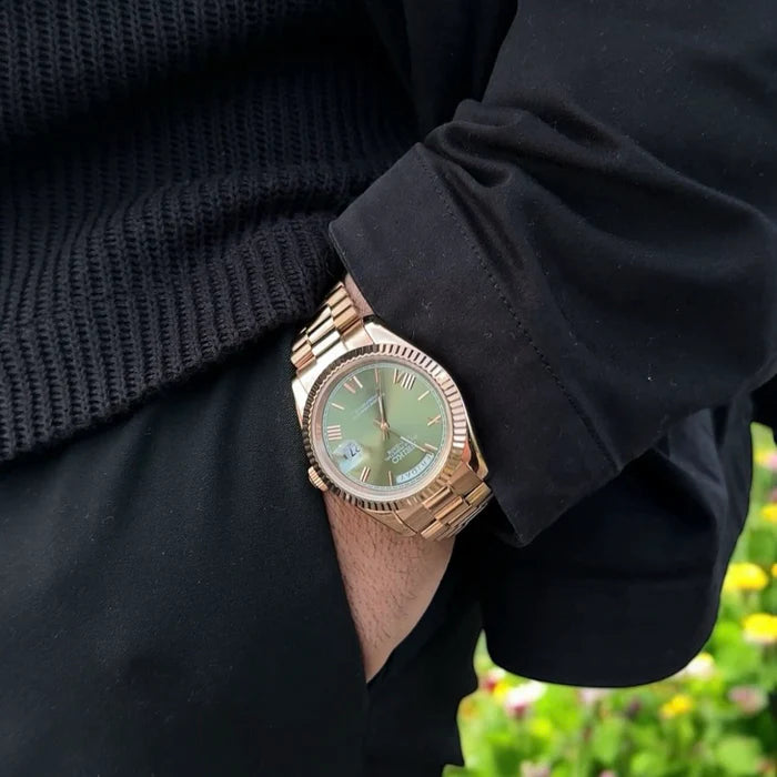 DATEIKO | ROMAN ROSEGOLD OLIVE